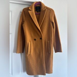 J. Crew Women's Double-Breasted Brown/Mustard Trench Coat